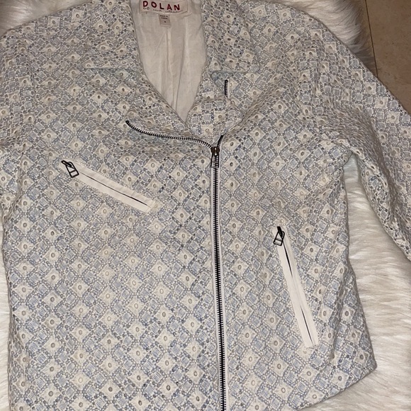 Dolan for Anthropologie Rossi Eyelet Moto Jacket - Picture 2 of 6